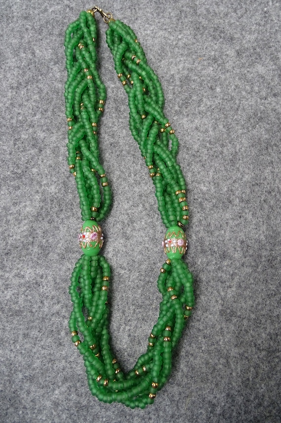 Braided bead necklace - image 2