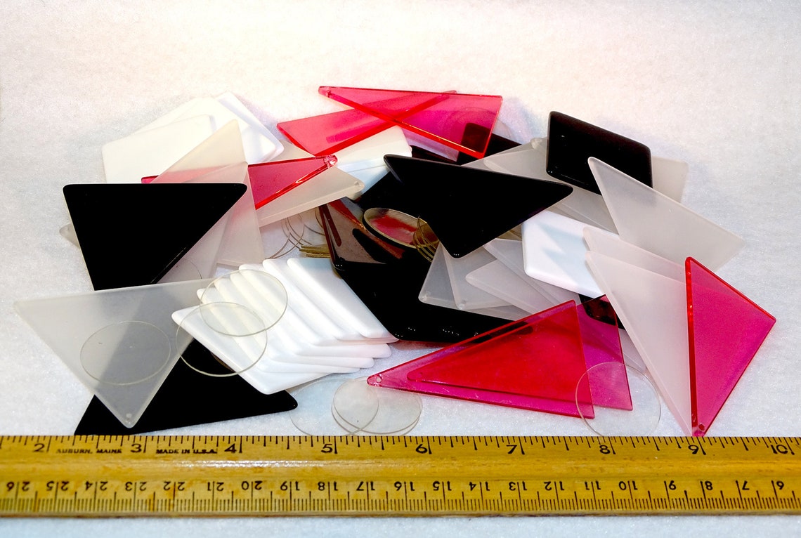 Plastic/acrylic geometric shapes Etsy