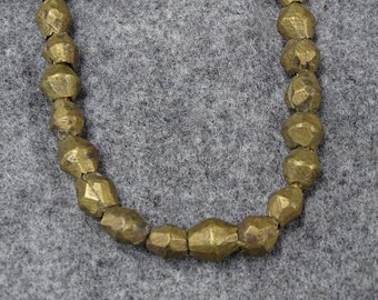 Bicone brass beads from Africa