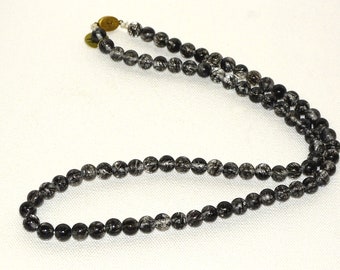 Rutilated quartz necklace