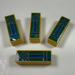 Gatsby pen blank with segments cast in resin made in Arizona, USA