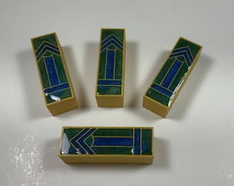 Gatsby pen blank with segments cast in resin made in Arizona, USA