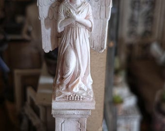 handgemaakte miniatuur tuinbeeld op pilaar. (Schaal 1:12) Poppenhuis Accessoire/Diorama