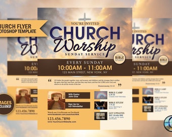 Flyer Template Church Etsy