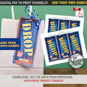 Sofortiger Download Videospieler Versorgung Drop Box Geburtstagsparty Tasche, Kinderparty Goodie Bag, druckbare PDF, Geburtstagsdekoration Gamer Thema