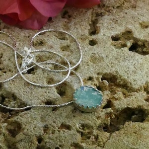 SPIRA Unieke Handgemaakte 925 Sterling Zilver Groen Romeins Glas Touw Hanger Ketting Snelle N Gratis Verzending! Oud-Romeinse glazen kroonrandset afbeelding 4