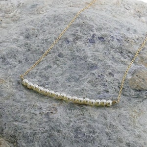 Elegant Freshwater Pearl Necklace, 14K Gold Filled Jewelry