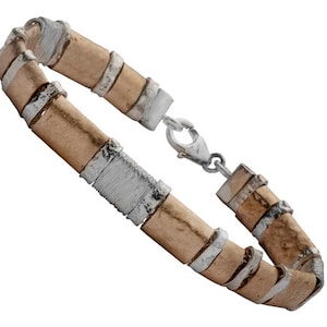 SPIRA Mixed Metal Bracelet Handcrafted Two Tone 925 Sterling Silver And 14k Yellow Gold Filled Chain&Link Silver GF Bracelet Fast Shipping!