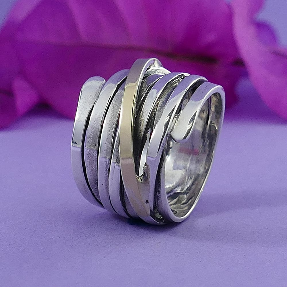 SPIRA Unique Handcrafted Contemporary Design 925 Sterling Silver Wrap ...