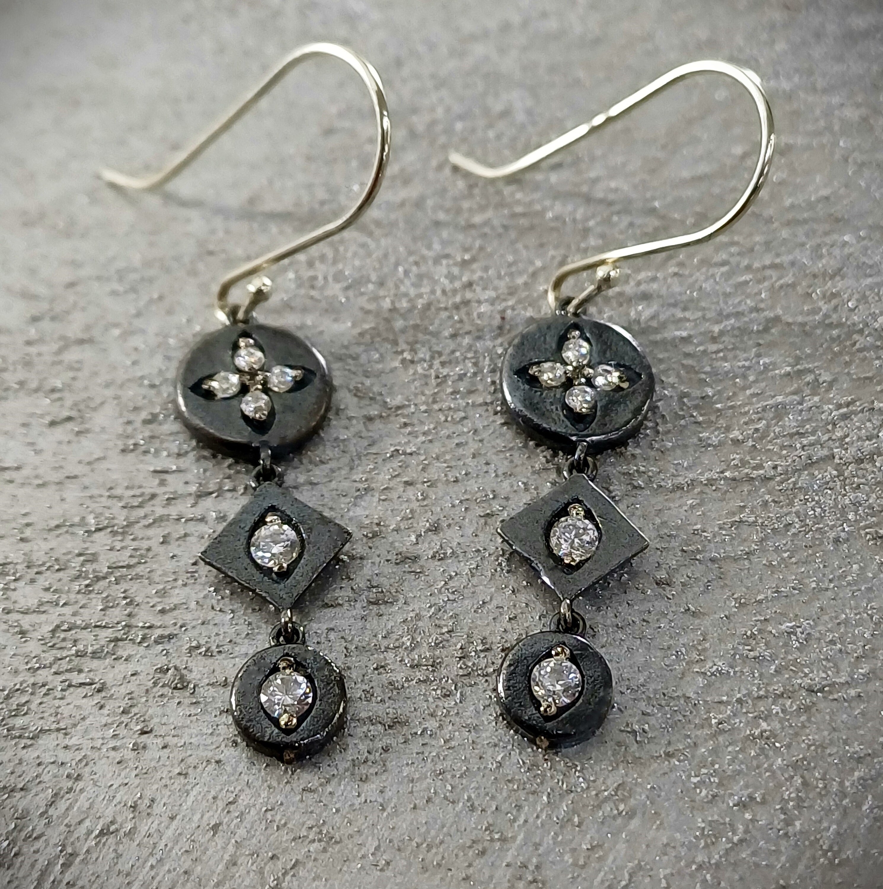 12 Paires De Boucles D'oreilles Femme En Acier Inoxydable - Étoiles, Lunes, Créoles Avec Zircon Et œil Malin
