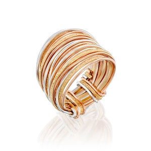 Handcrafted Contemporary Design 925 Sterling Silver Wrap Ring
