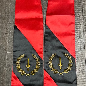 Black American Heritage Flag Graduation Stole (Unisex)