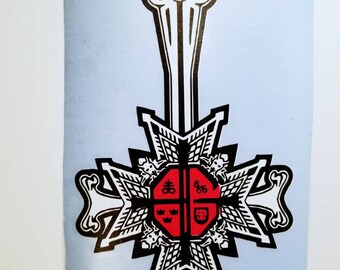 Grucifix Badge vinyl decal