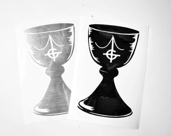 Ghost Chalice cut vinyl decal