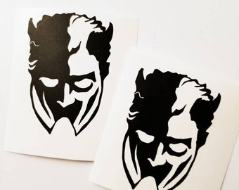 Mini Ghoul cut vinyl decal 2pc