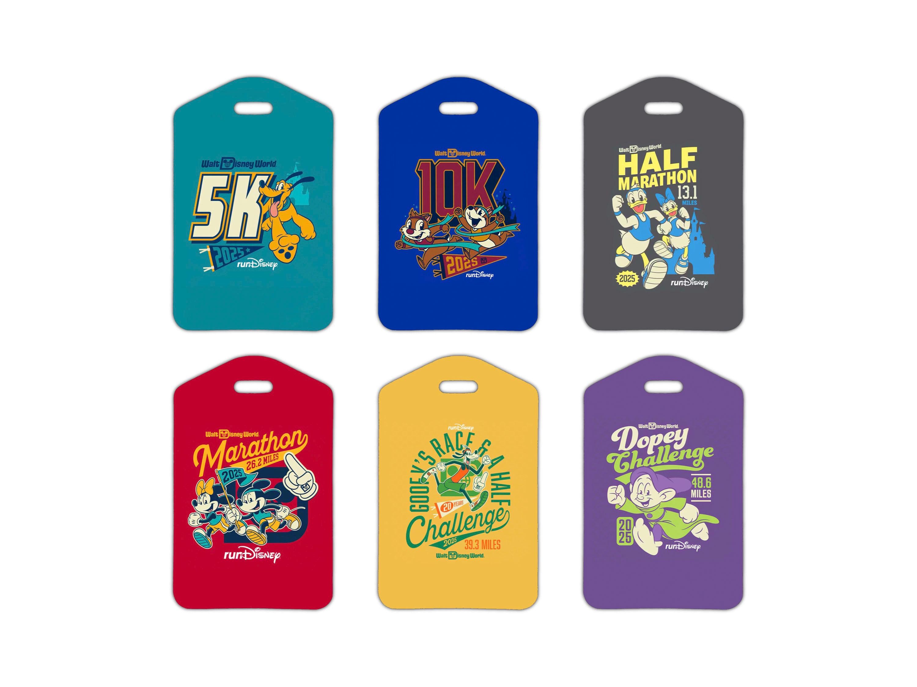 Personalized Custom runDisney Marathon Runner Gift Luggage Tags