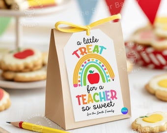 Sweet Treat Teacher Tag, EDITABLE Teacher Appreciation Tags, End of Year Teacher Thank You Gift, Teacher Tags, Thank you gift for Teacher