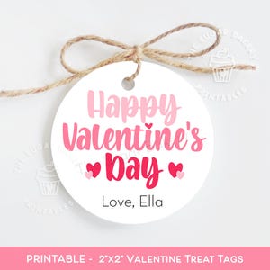 Glückliche Valentinstag Tags, druckbare Valentinstag Cookie TAGS, Valentinstag Tags für Kinder, Valentinstag im Klassenzimmer, Lehrer Tags, Goodie Tags
