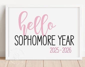 Erster Tag des SOPHOMORE- JAHRES, 1