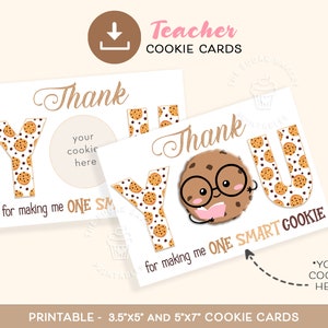 Merci de m'avoir fait UNE carte à biscuits intelligente, une carte-cadeau de remerciement pour les enseignants, une carte de biscuits à offrir pour les ENSEIGNANTS, un cadeau de fin d'année pour les enseignants