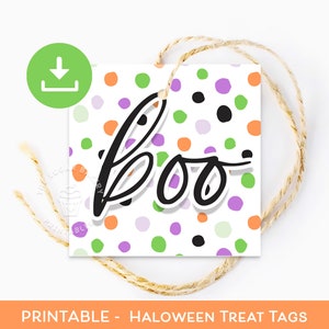 Printable Halloween Tags, BOO Halloween Tag, You've been Booed, Ghost Boo Tags, Trick or Treat Class Tag, You've been boozed Teacher Tags
