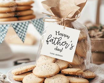 Geschenkanhänger zum Vatertag druckbar Happy Fathers Day Tag von Kinder Geschenkanhänger zum Vatertag Geschenkanhänger zum Vatertag BW Geschenkanhänger für Papa Papa
