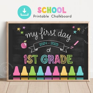 First Grade School Sign Printable, FIRST Day of School Sign Printable ...