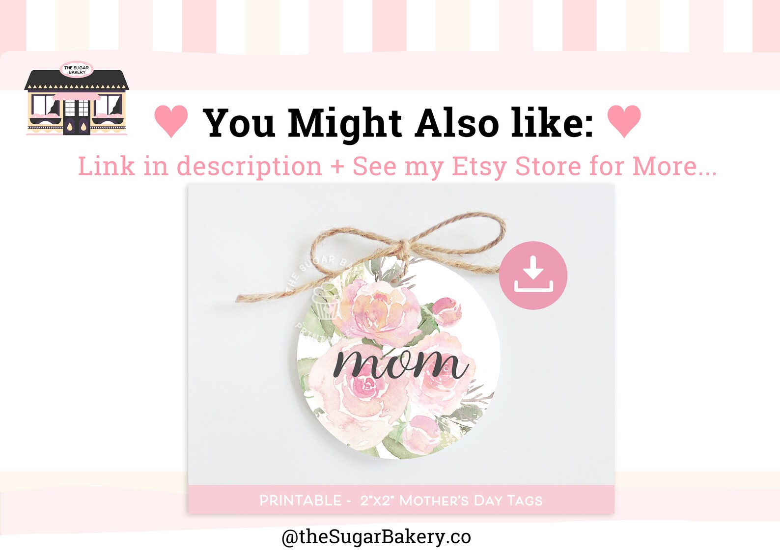 Printable Mom Gift Tags, Happy Mother's Day Tag, MOTHER'S Day Hydrangea ...