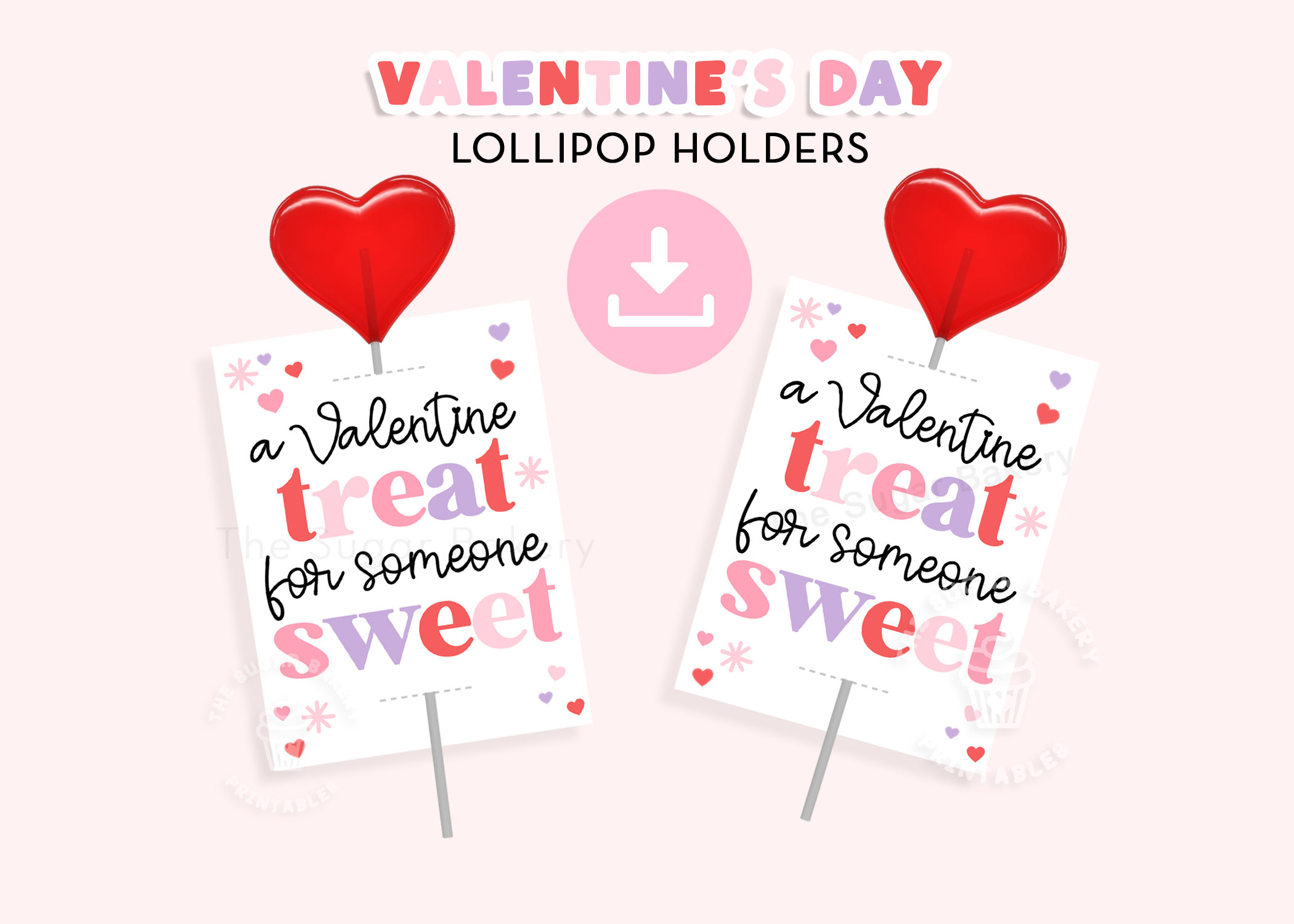 lollipop valentine - etsy