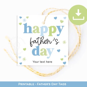 Afdrukbare Vaderdag Cadeau Tag, Happy Fathers Day Tag, Vaderdagcadeau, Vaderdag Cookie Tag, Vaderdag cadeau tag, Cadeau voor papa papa