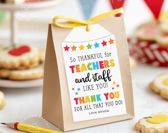 Etichette di apprezzamento per insegnanti stampabili Grazie Etichetta INSEGNANTE Apprezzamento PERSONALE Apprezzamento insegnante dipendente Regalo per insegnante Download digitale