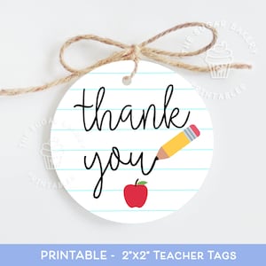 ÉTIQUETTE d'appréciation de l'enseignant, étiquette cadeau de remerciement enseignant imprimable, étiquette de remerciement enseignant, étiquette à biscuits enseignant, étiquettes imprimables cadeau pour enseignant