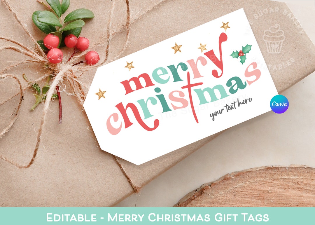 Printable Merry Christmas Tags, Christian Christmas Tags, Christian ...