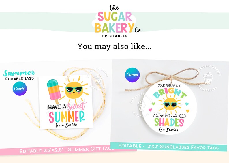 Editable Rubber Duck Tag Printable End of Year Last Day SUMMER Favor ...