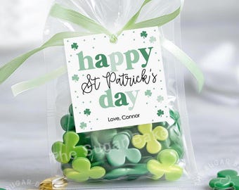 Printable St Patrick's Day Tags, Happy Saint Patrick's Day Classroom Favor TAGS, St. Patrick's Day gift tags, St Paddy's Day treat tags