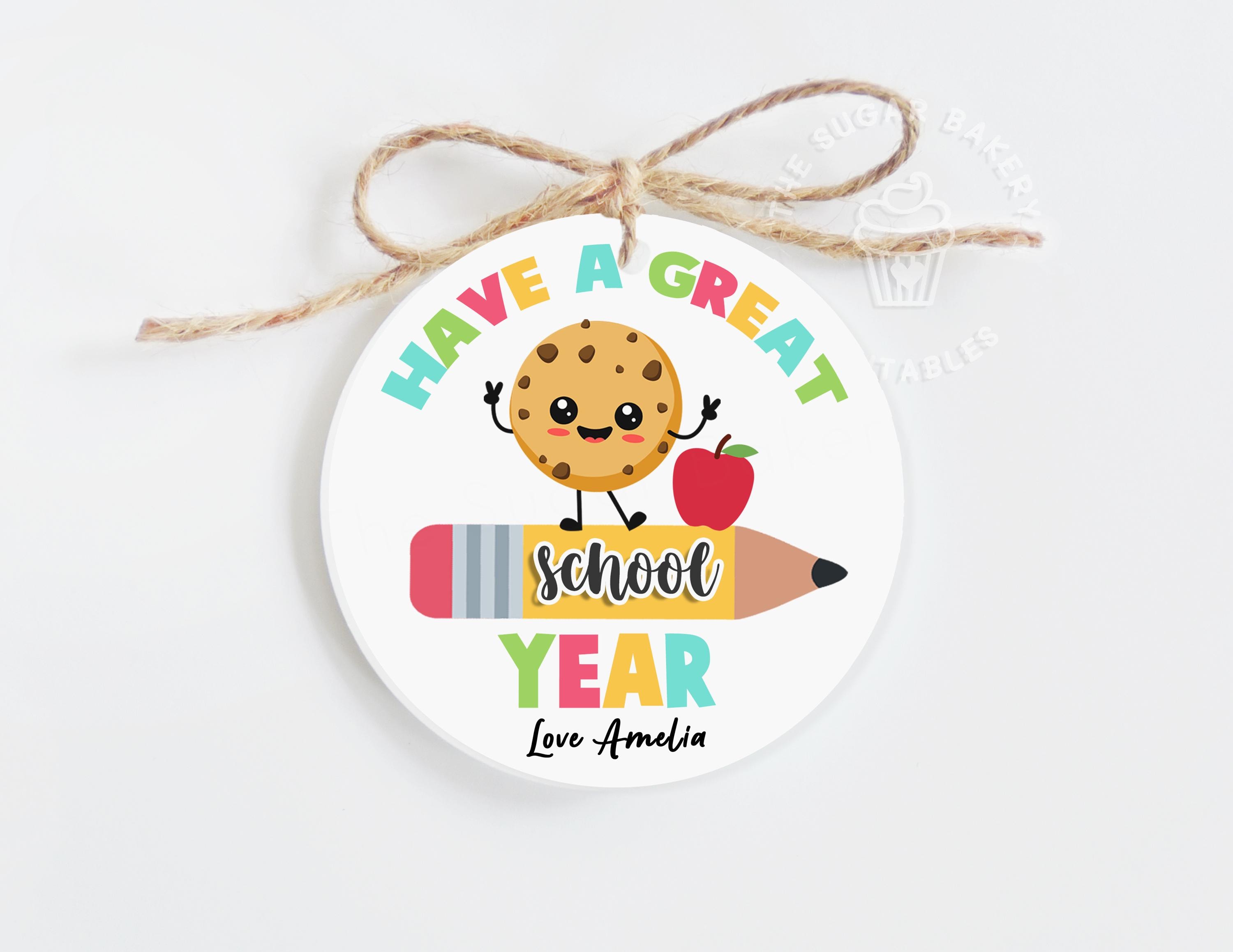 First Day of School Cookie Tag Printable Editable Back to School Gift ...