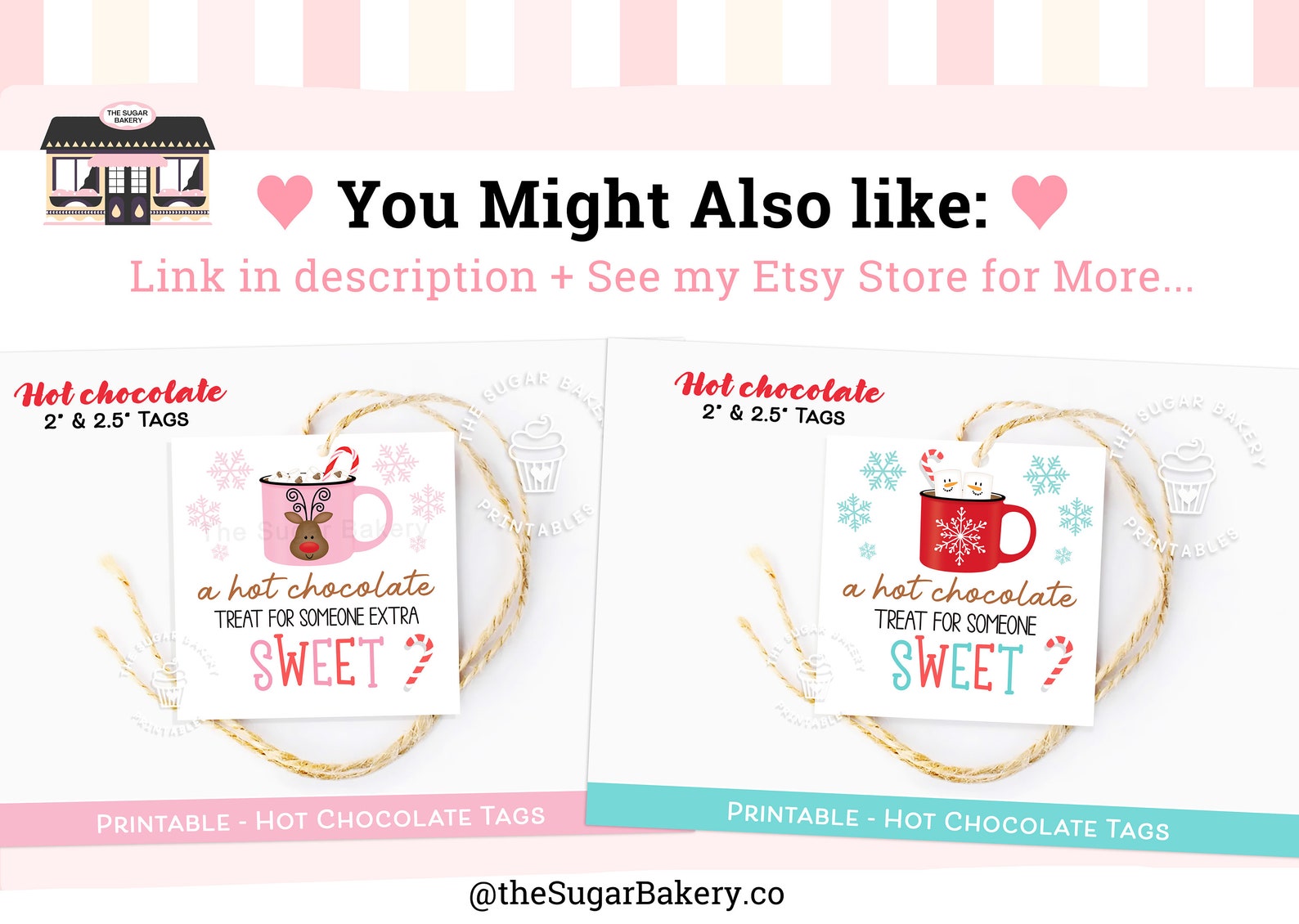 Hot Case Tags Printable Hot Chocolate Mix Gift Tags, Christmas Hot Cocoa Mix Tags ...