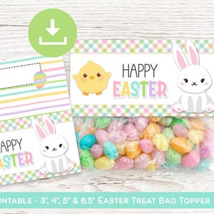 Topper paaszakje, paaskoekje TOPPERS, gunsten paasklas, cadeaus paasklas, paascadeautjes, paascadeautjes topper afdrukbaar label