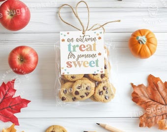Afdrukbare cadeaukaartjes herfst snoep lekkernij, herfst snoep gunst Tags, oogst pompoen partij Tags, Thanksgiving traktatie etiketten, Instant Download tags