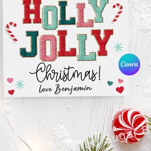 Have a HOLLY JOLLY Christmas Tag, Sweet Treat Cookie Tag, Printable ...