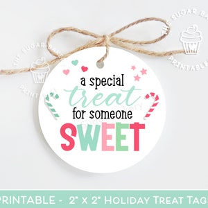 Een speciale traktatie voor iemand SWEET Tag, Holiday Treat Tag, Christmas Cookie Tag, Printable Christmas tag, Sweet Treat Gift Tag, Thank you tag