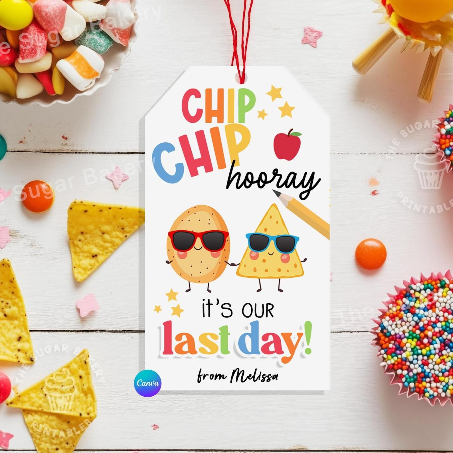 Friend Chip Bag Tag Printable Last Day School Treat Tag I Love Our ...