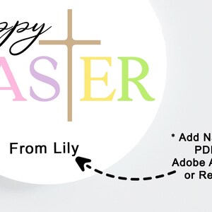 Happy Easter EASTER TAG, He is Risen Printable Tag, Easter Cookie Tags ...