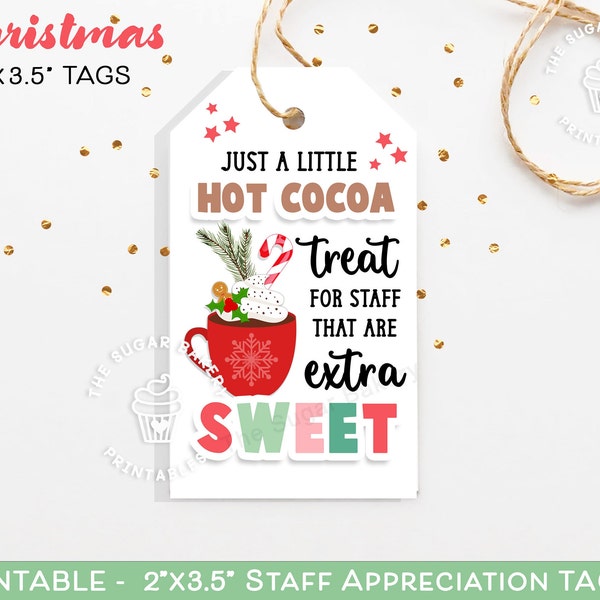 Employee Hot Chocolate Gift Tags - Etsy