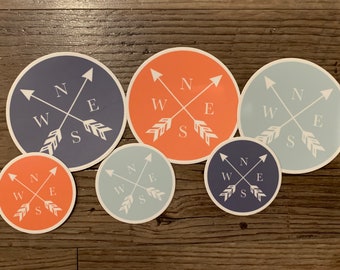 Arrows Vinyl Decal | Car Decal | Compass Decal | Yeti Decal