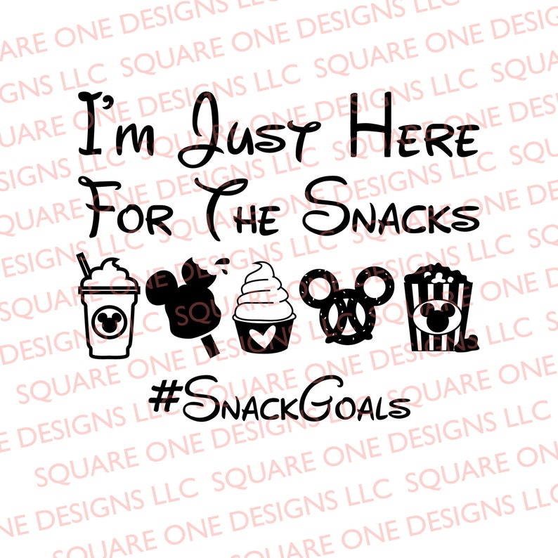 Download Disney Snack Goals Disney SVG T-Shirt SVG Cricut SVG | Etsy