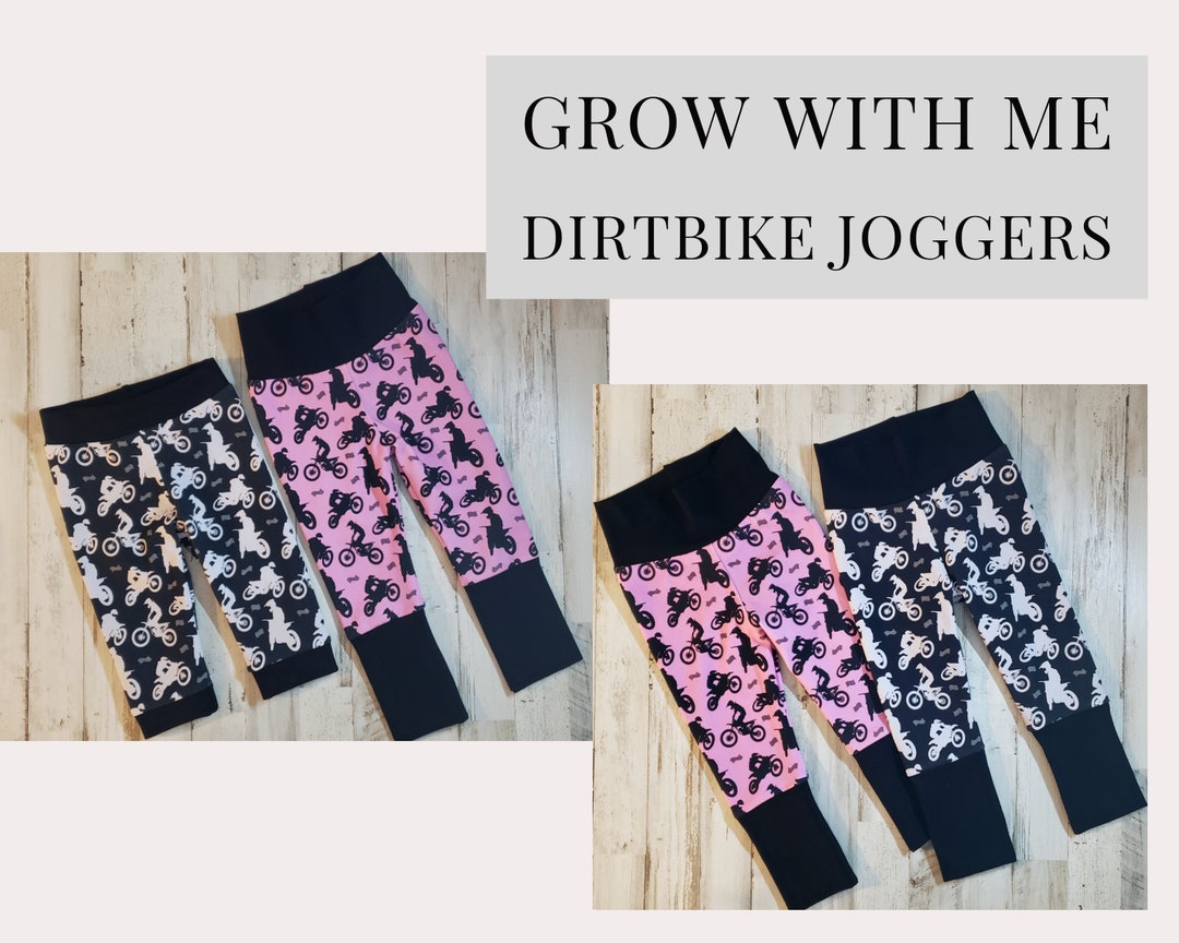 Dirtbike Joggers Grow With Me Pants Baby to Toddler - Etsy