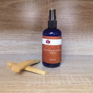 Palo Santo Smudge Spray / Limpieza / Palo Santo Body Spray / Meditación / Yoga / Regalo para mujeres / Regalo para hombres