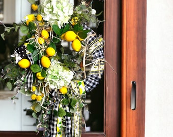 Wreaths for Front Door, Summer Lemon Wreath, Front Door Wreath, Wreaths, Door Wreath, Summer Wreaths, Front Door Decor