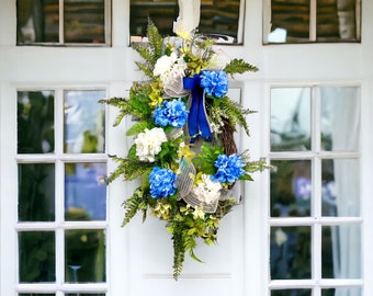 Wreath for Front Door, Wreaths, Flower Wreath ,Outdoor Wreath, Large Wreath, Summer Everyday